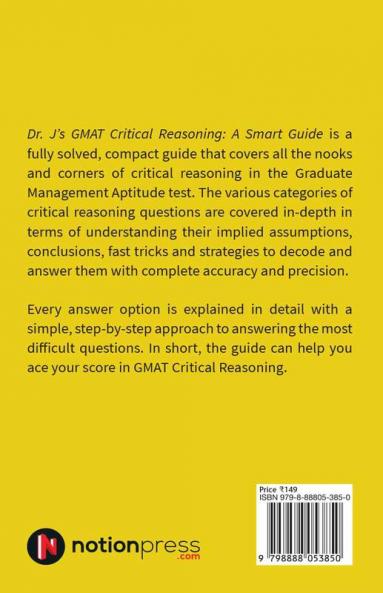 Dr. J's GMAT Critical Reasoning : Smart Guide