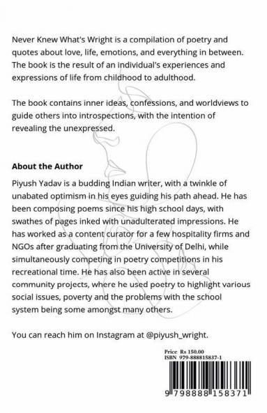 Never Knew What's Wright : A Collection of Poems and Quotes
