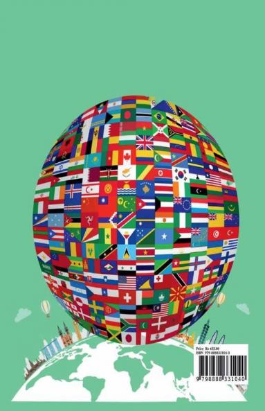 Word Flags Coloring Book : Discover all Geography Country flags on the map for Kids and Adults