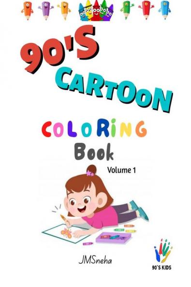 90s Kids: Cartoon coloring book (Volume 1)