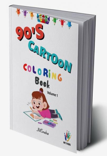 90s Kids: Cartoon coloring book (Volume 1)