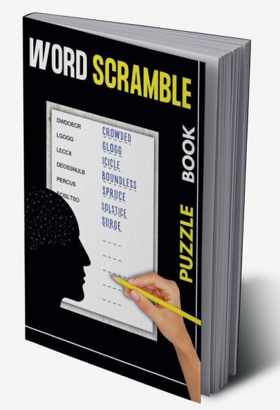 Word Scramble Puzzle Book: Stress Relieve Activity Books for Adults and Seniors | 1200+ Words
