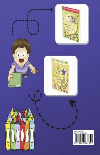 Vehicle Dot Markers Activity Book : Easy guided big dots transportation coloring book for boys