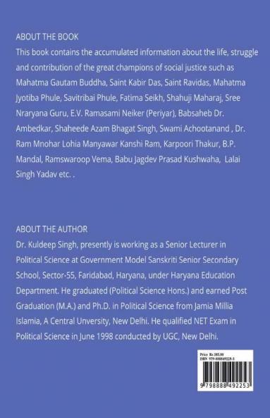 Indian Warriors Of Equality And Social Justice : Their Life Struggle And Contribution