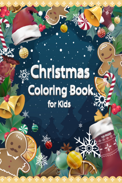 Christmas Coloring Book for Kids : Simple Big And Easy Fun Designs Coloring Books For Kids Features Cute Santa Reindeer Snowmen Ornaments Holiday Decorations Ages 4-8