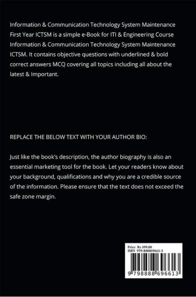Information & Communication Technology System Maintenance First Year ICTSM : Objective Question Answers