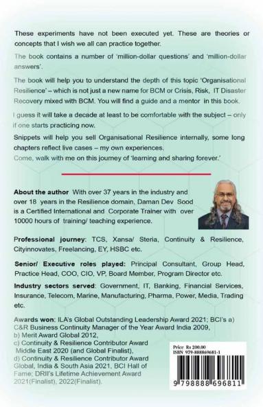 My Experiments With Organisational Resilience Part-I