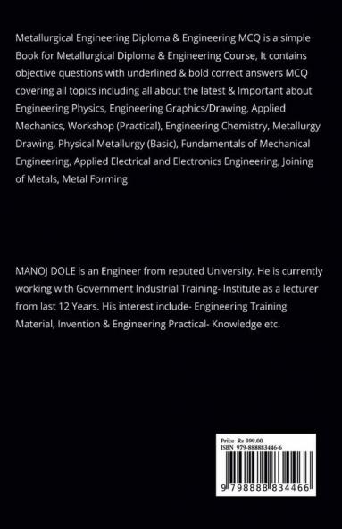 Metallurgical Engineering Diploma & Engineering MCQ