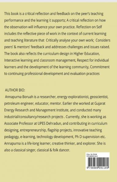 LEARNING PEDAGOGY AND CURRICULUM DEVELOPMENT IN HIGHER EDUCATION : Learning|Pedagogy|peer observation|Selg Refection