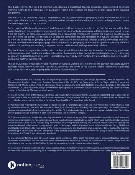 Understanding Pedagogy of Geography : Volume - 1