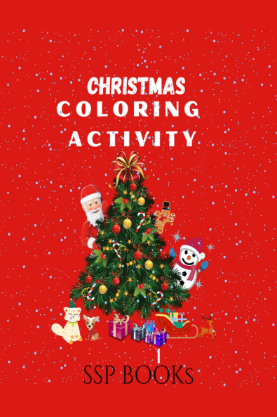 Christmas coloring Book for kids ages 3 to 12