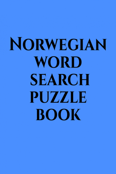 Norwegian word search puzzle book