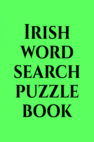 Irish word search puzzle book