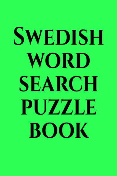 Swedish word search puzzle book