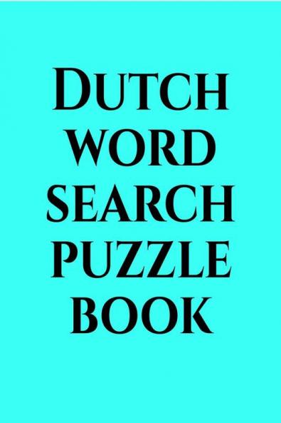 Dutch word search puzzle book