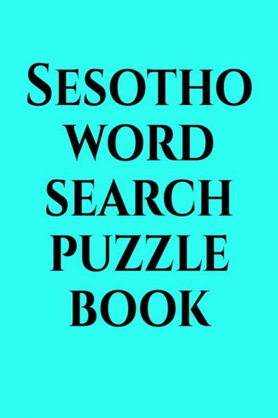 Sesotho word search puzzle book