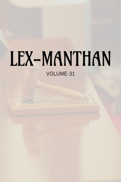 LEX-MANTHAN [VOLUME-31]