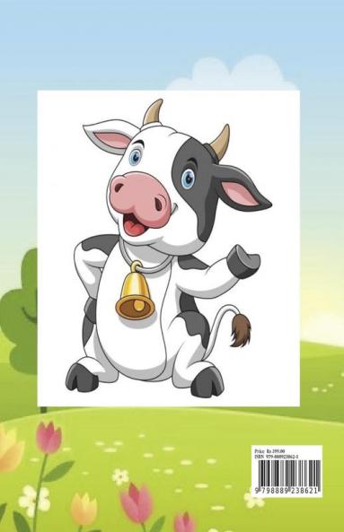 Cow Coloring Book for Kids: 50 Simple and Fun Designs of Cow for Kids and Toddlers |Cow Lover Gifts for Children  |A Happy Farm Animals Coloring and Activity Book for Kids Ages 3 and Up