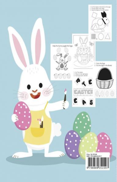 Easter Cut and Paste Workbook for Preschool: Cut and Paste Easter and Spring Holiday Workbook | A Beautiful  Colouring and Cutting Activity Book for Kids Ages 3+| Perfect Idea Gift | Easter Basket ...