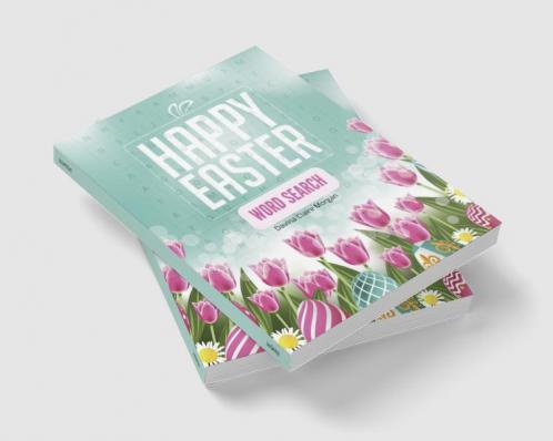 Happy Easter Word Search: 50 Easy Fun Puzzles | Large Print Easter Day Word Search for Kids and Teens Ages 6-12 | Easter Gift Idea | Easter Basket Stuffer