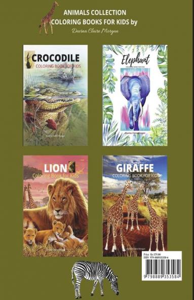 Zebras and Giraffes Coloring Book for Kids: Children Activity Book for Boys Girls and Kids Ages 3-8 with Gentle and Cute Zebras and Giraffes | Amazing Zebra and Giraffe Coloring Book for Kids Ages...