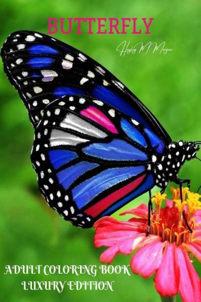 Butterfly Adult Coloring Book Luxury Edition: An Adult Coloring Book with Beautiful Butterflies | Mantra Craft Coloring Book | 36 Premium Butterfly Desings Coloring Pages | Adult Butterfly Coloring...