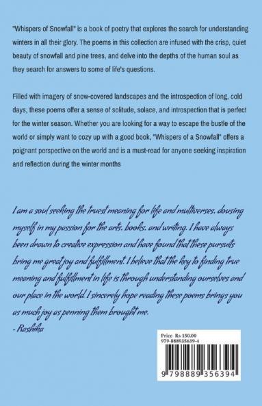 Whispers of a Snowfall : Celebrating the pensive beauty of winters...