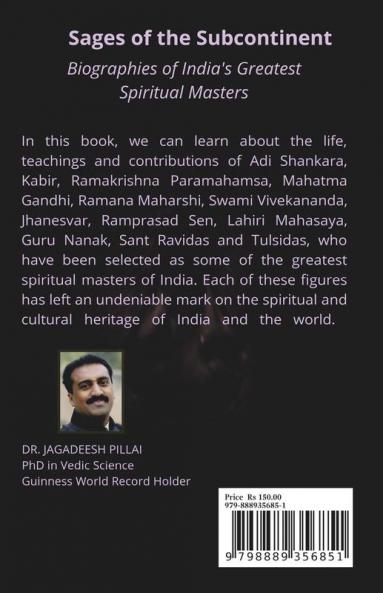 Sages of the Subcontinent : Biographies of India's Greatest Spiritual Masters