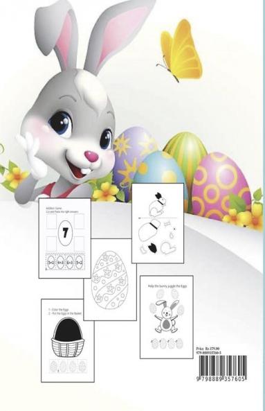 Happy Easter Cut and Paste Workbook for Preschool Kindergarten: A Beautiful Colouring and Cutting Activity Book for Toddlers Kids and Preschoolers| Perfect Idea Gift for Easter | Cut and Paste Eas...