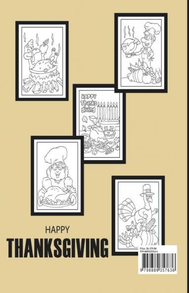Happy Thanksgiving Coloring Book: Colour this Special Holiday | Fun Activity Pages for Kids Ages 4-8