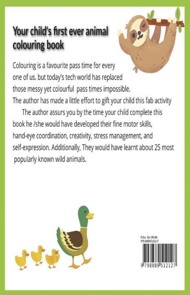 My first animal coloring book