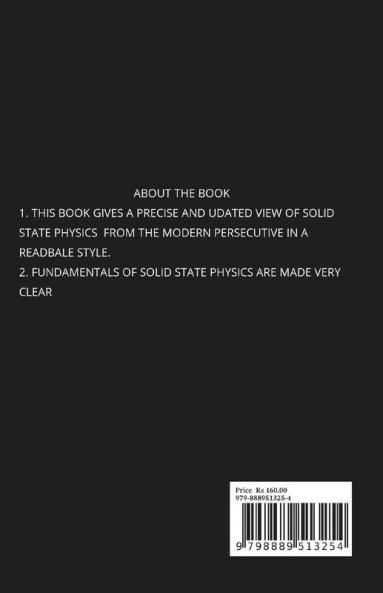 A Textbook of Solid State Physics