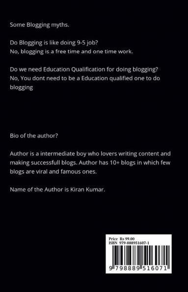 Make Money by doing Blogging in 2023 - By Tech Kiran