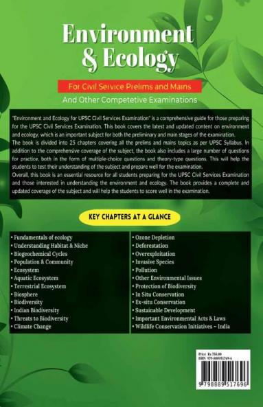 Evironment & Ecology : For UPSC Civil Services and Other Competitive Examinations