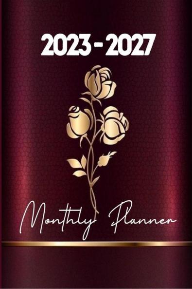2023-2027 Monthly Planner for Women: 5 Years Pocket Organizer with Elegant Cover for Women