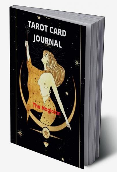 Tarot Card Journal: 3 Card Draw Question Interpretation Notes | Workbook to Get to Know Your Desk | The Magician and the Queen of Swards Style