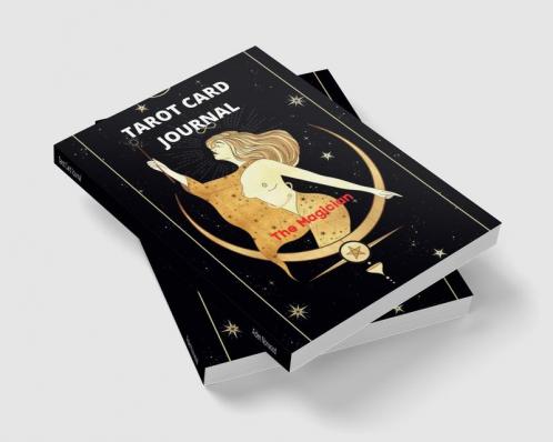 Tarot Card Journal: 3 Card Draw Question Interpretation Notes | Workbook to Get to Know Your Desk | The Magician and the Queen of Swards Style