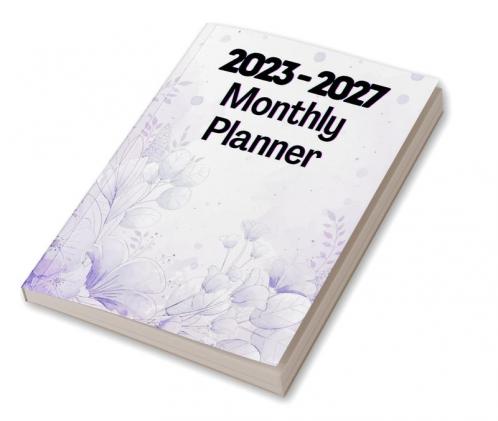 2023-2027 Monthly Planner special Gift for Women: 5 Years Pocket Organizer with Purple Cover for Women