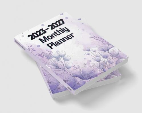 2023-2027 Monthly Planner special Gift for Women: 5 Years Pocket Organizer with Purple Cover for Women