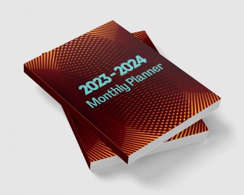 2023-2024 Monthly Planner for Men with Minimalist Cover: 2 Years Journal for Men