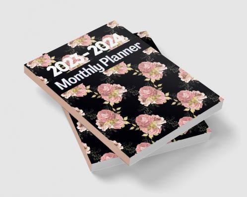 2023-2024 Monthly Planner with Rose Cover for Women: 2 Years Journal for Women
