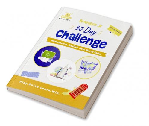 BrainGymJr : Solve &amp;amp; Learn with Puzzles (10 years &amp;amp; above) : 30 day challenge with daily puzzle worksheets on Mathematics English &amp; Real World Skills for ages 10 &amp; above