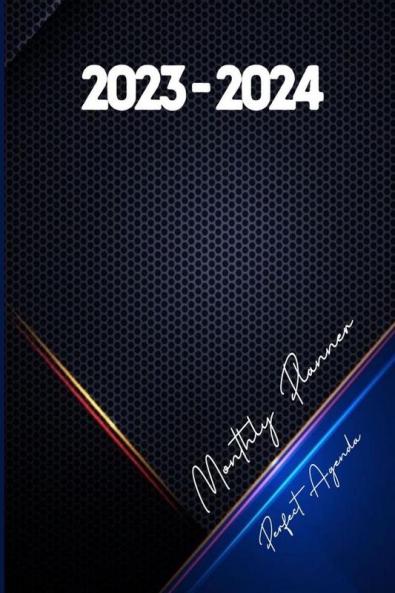 2023-2024 Monthly Planner Perfect Agenda: 2 Years Pocket Organizer for Men