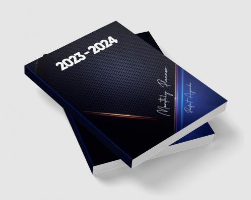 2023-2024 Monthly Planner Perfect Agenda: 2 Years Pocket Organizer for Men