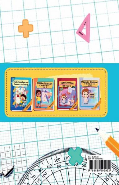 Math Exercises for Year 1 Ages 5-6 : 64 pages of maths activities – Get ahead and ready for school with addition subtraction shapes time and so much more for kids aged 5-6