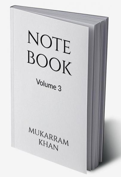 NOTEBOOK VOLUME 3 : Volume 3