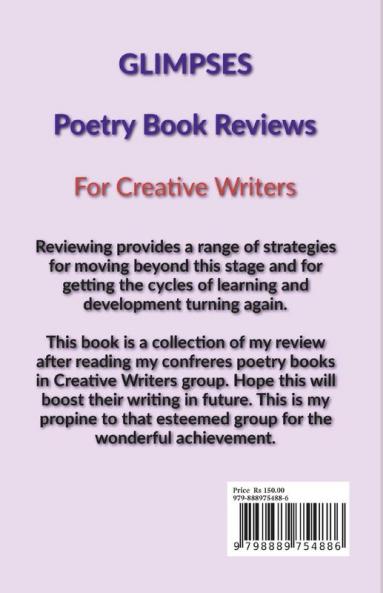 GLIMPSES : Poetry Book Reviews