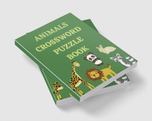 ANIMALS CROSSWORD  PUZZLE  BOOK / पशु क्रॉसवर्ड पहेली बुक