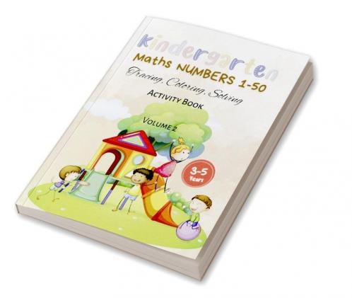 Kindergarten Math's Numbers 1-50 : Tracing Coloring Problem Solving Activity Book Gift Pages 50 Size 8.5*11