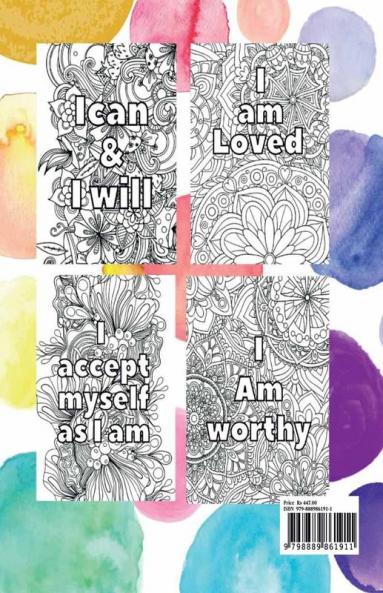 Self Care Coloring Book for Teens : Inspirational and Motivational Quotes to Build Self-Confidence